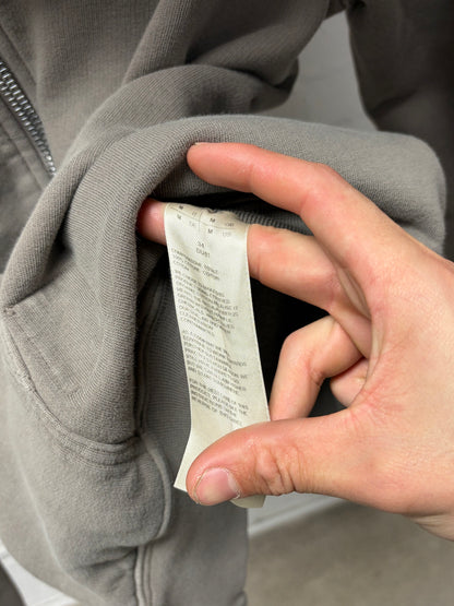 Rick Owens ‘Mountain’ Dust Brown High Neck Zip-Up Hoodie