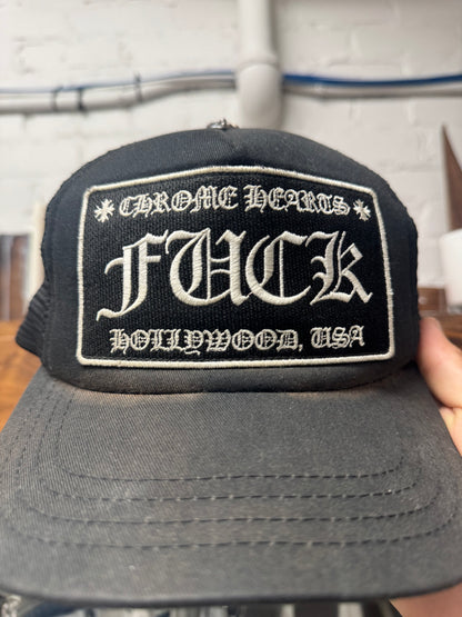 Chrome Hearts ‘Fuck’ Hollywood Exclusive Mesh Trucker Hat