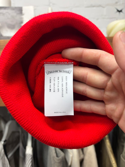 Chrome Hearts ‘CH Logo’ Embroidered Red/White Beanie