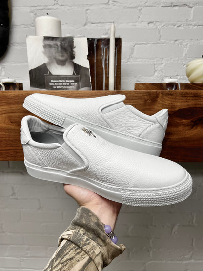 Chrome Hearts ‘Dagger’ Slip-On White Leather Low Top Sneakers