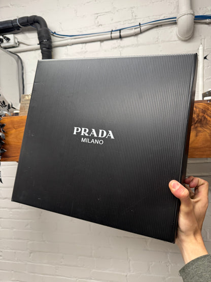 Prada ‘Cloudbust Thunder’ Red Tractor Sole Low Top Sneakers