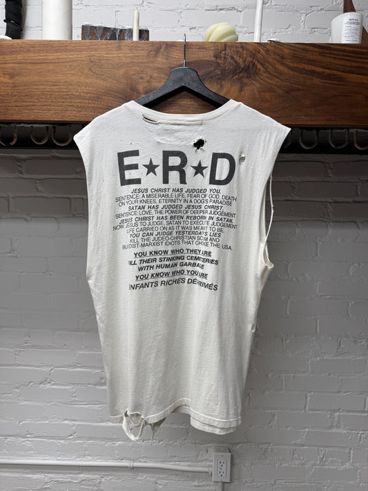 Enfants Riche Deprimes ‘Dieu’ Distressed Tank Top