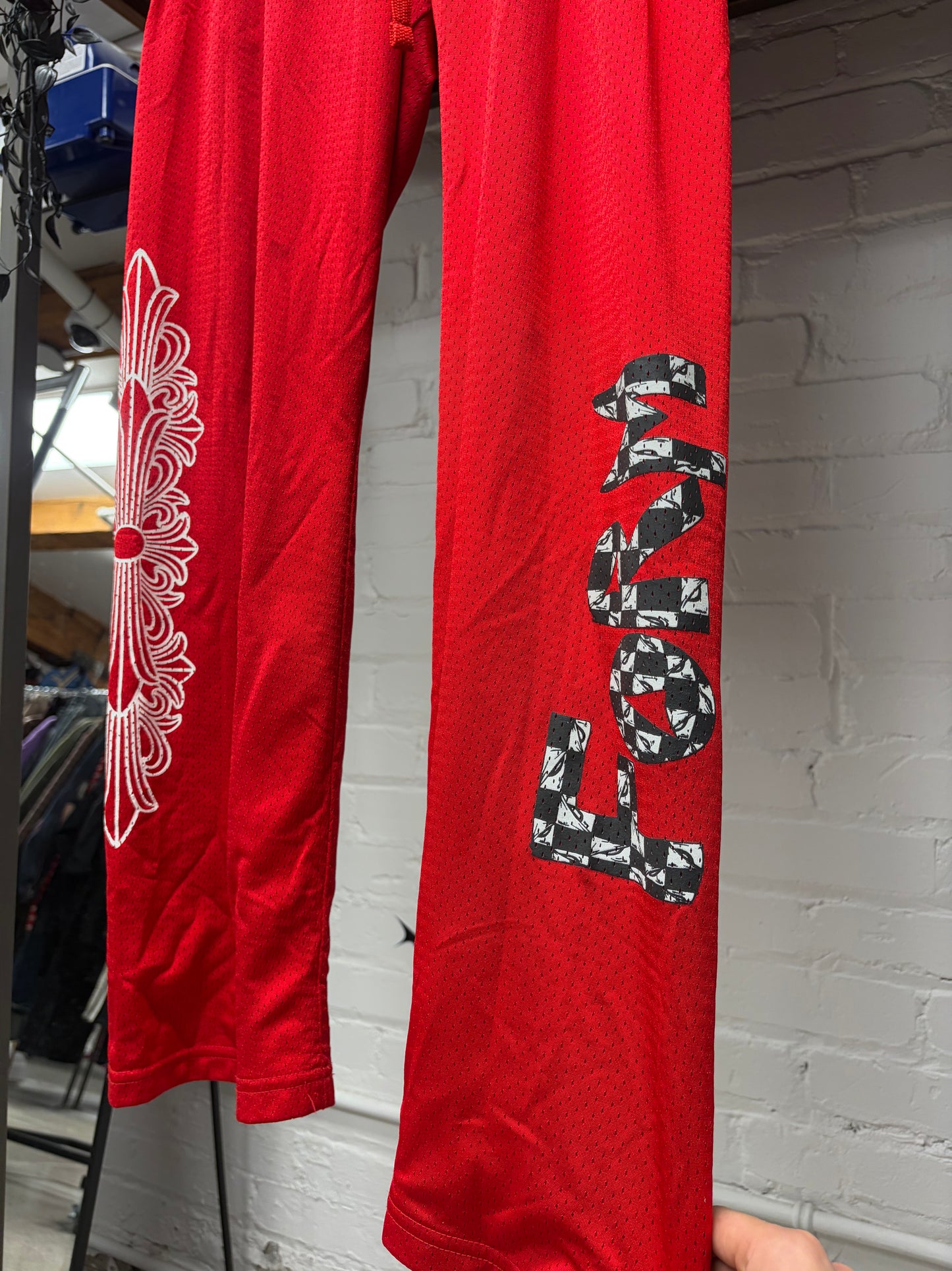 Chrome Hearts x Matty Boy ‘99 Form’ Red Mesh Track Pants