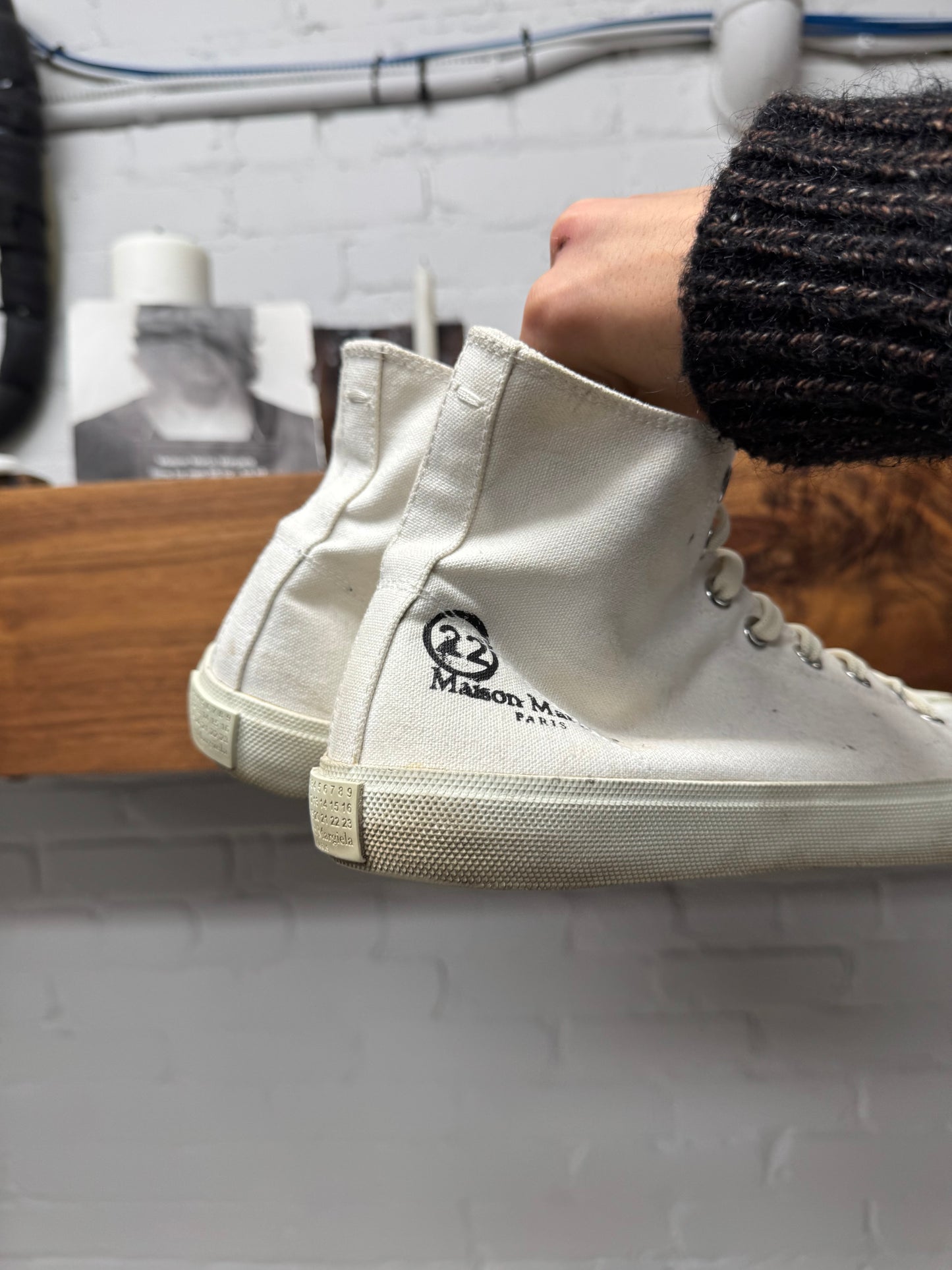 Maison Margiela ‘Tabi’ Split Toe High Top Sneakers