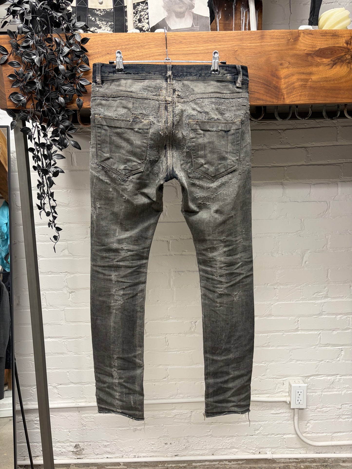 AW2009 Rick Owens ‘Hogwash’ Dark Dust ‘Detroit Cut’ Denim