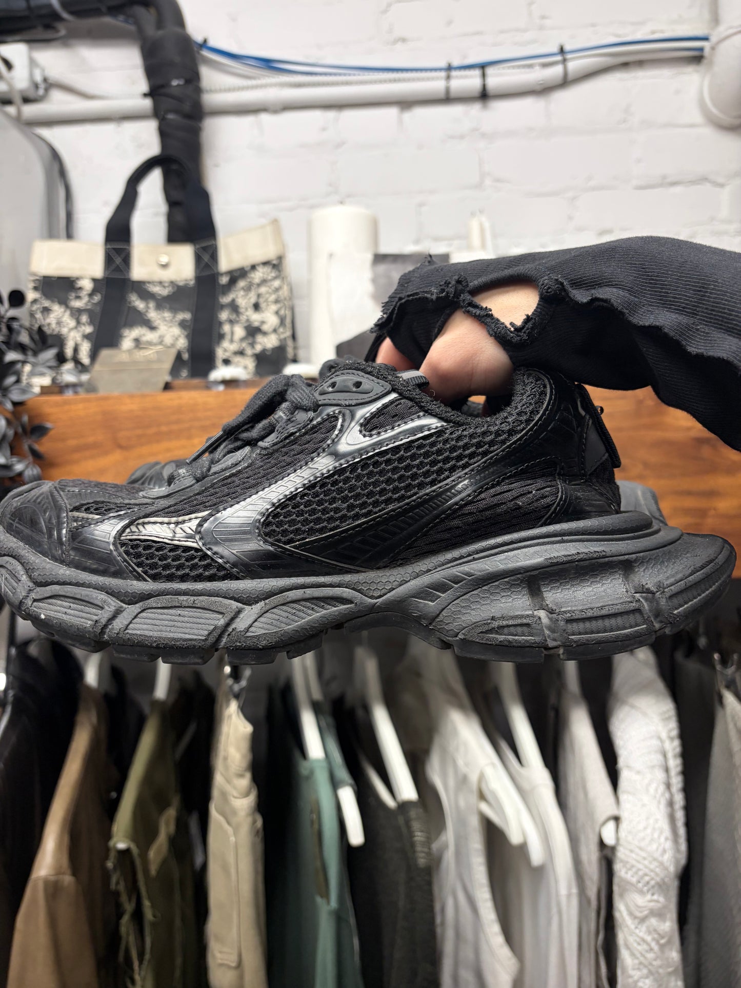 Balenciaga ‘3XL’ Black Oversized Low Top Sneakers