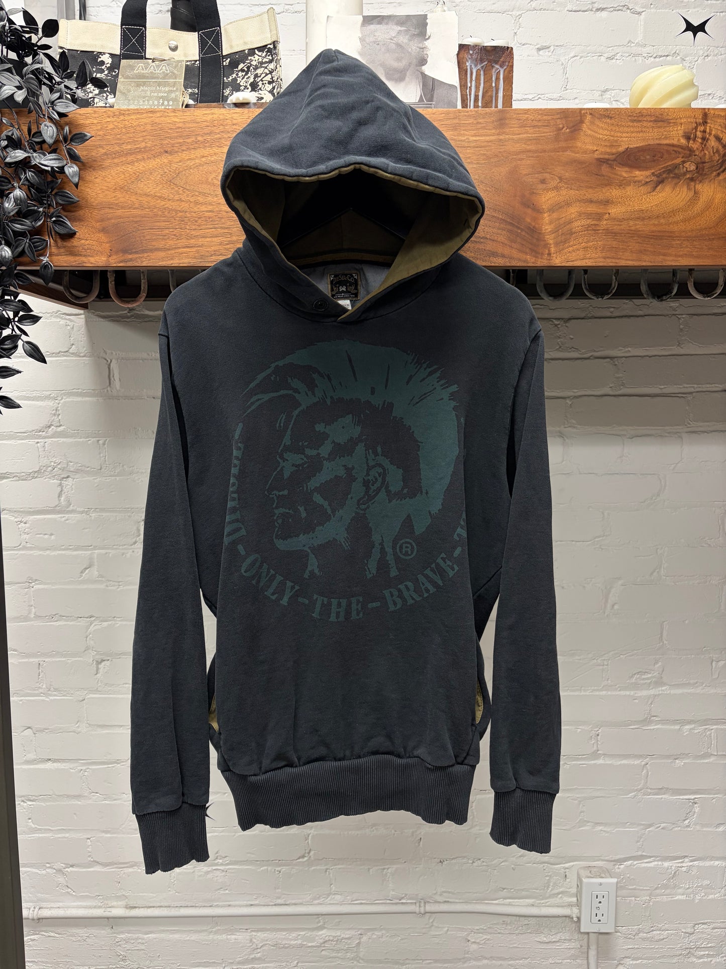 Diesel Classic ‘Mohawk Logo’ Pullover Hoodie
