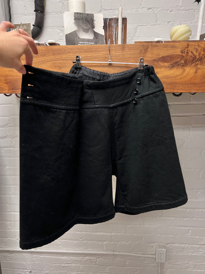 2010 Comme Des Garçons Skirted Wide Leg Skirted Shorts