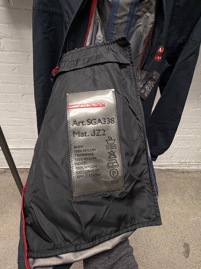 2003 Prada Sport Navy Blue Ski Racing Parka