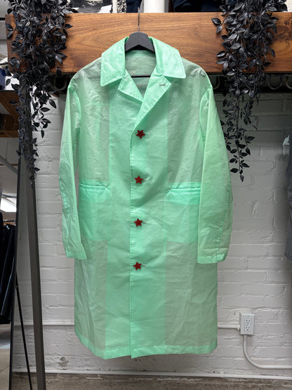 Undercover Translucent Nylon Rain Trench Coat Jacket