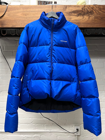 Balenciaga C-Shape Blue Puffer Jacket