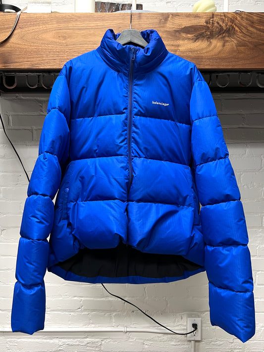 Balenciaga C-Shape Blue Puffer Jacket