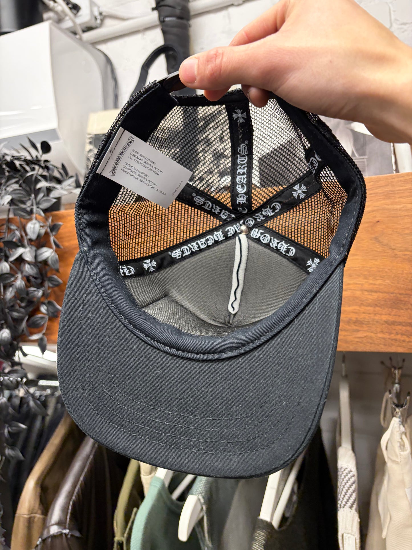 Chrome Hearts ‘Malibu’ Store Exclusive CH Patch Logo Black Trucker Hat