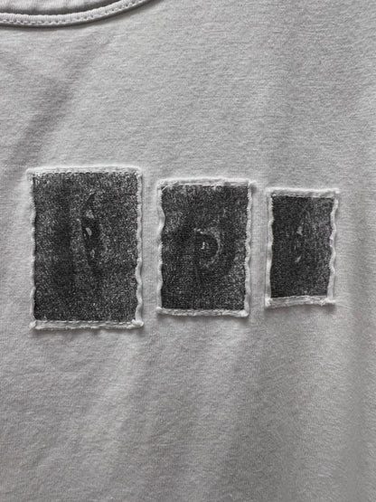 RAF by Raf Simons White ‘Patchwork’ Tank-top