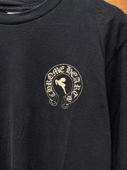 Chrome Hearts Foti ‘Horseshoe Logo’ Black Long Sleeve Shirt