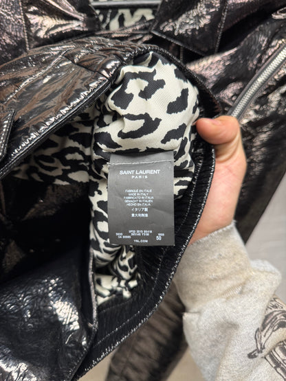 AW2015 Saint Laurent by Hedi Slimane ‘Babycat’ Biker Jacket