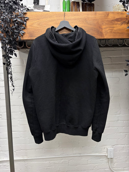 Rick Owens Black ‘Gimp’ Full-Zip Black Zip-Up Hoodie