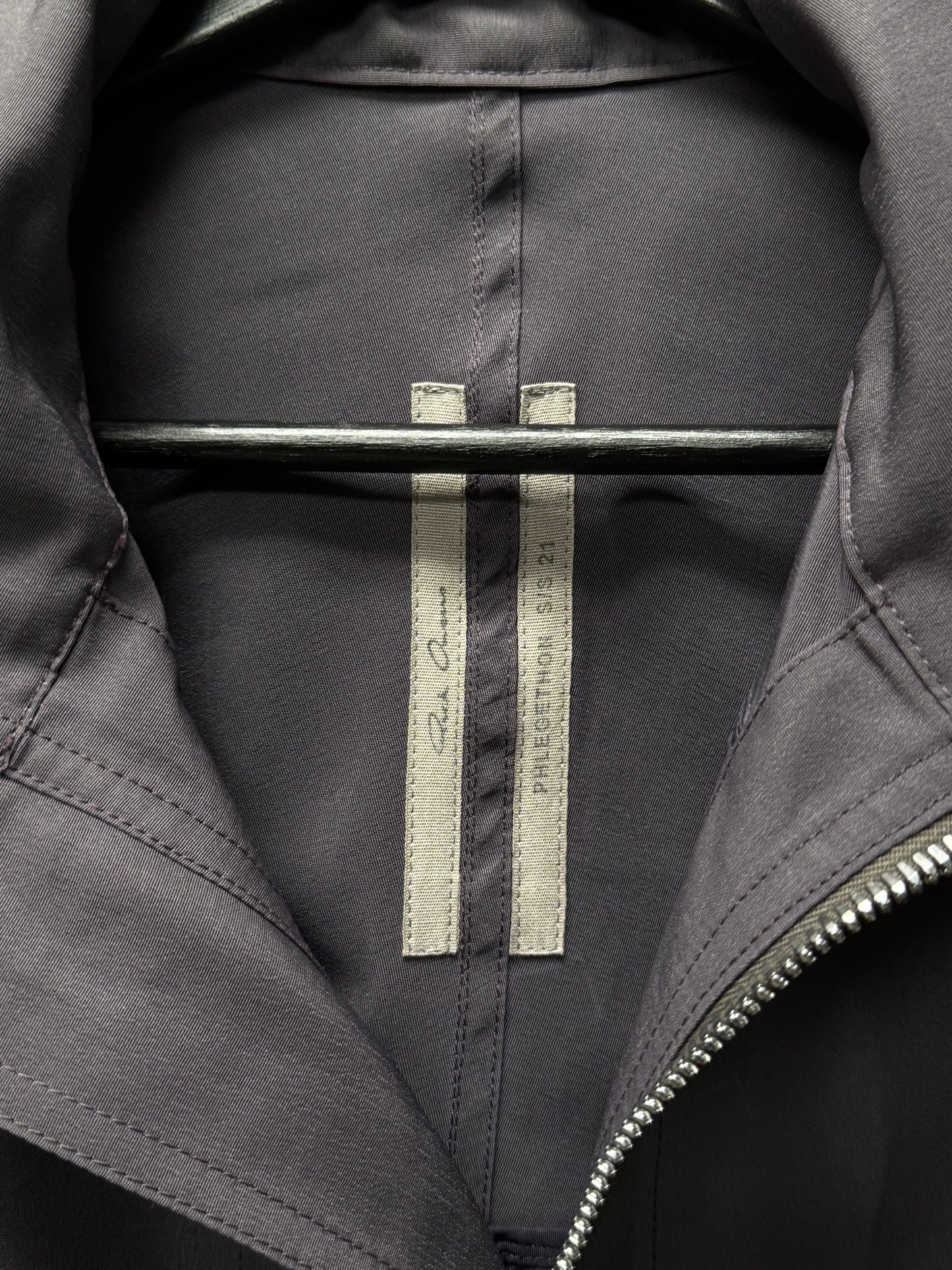 SS21 Rick Owens ‘Phlegethon’ Plum Fishtail Parka