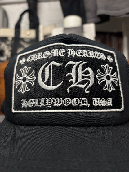 Chrome Hearts ‘Hollywood’ Store Exclusive Black Trucker Hat