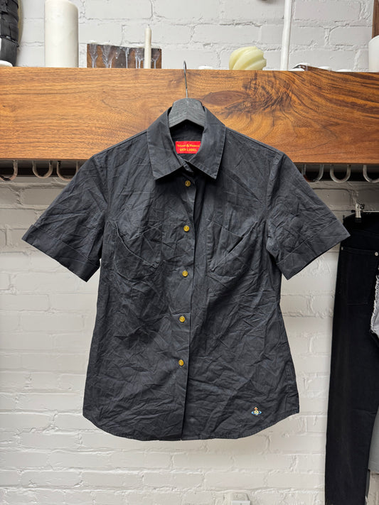 Vivienne Westwood ‘Orb Logo’ Short Sleeve Button Down Shirt