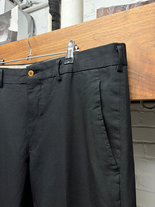Comme Des Garçons Homme Plus Pleated Black Trousers