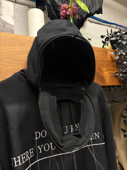 Hood by Air ‘Do you Know Where Your Children Are’ Black Scuba Hoodie