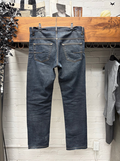 Dior Homme Raw Washed Blue Skinny Jeans