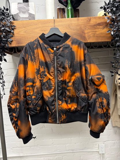 2022 Prada by Raf Simons Re-Nylon ‘Body of Work’ MA-1 Oversized Bomber Jacket