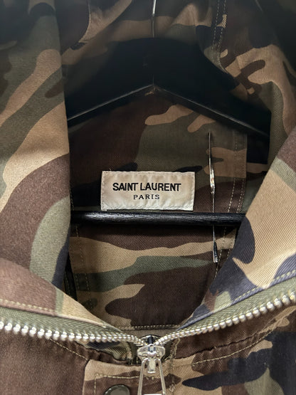 AW2015 Saint Laurent by Hedi Slimane ‘Rocket Ship’ Patched Military Jacket