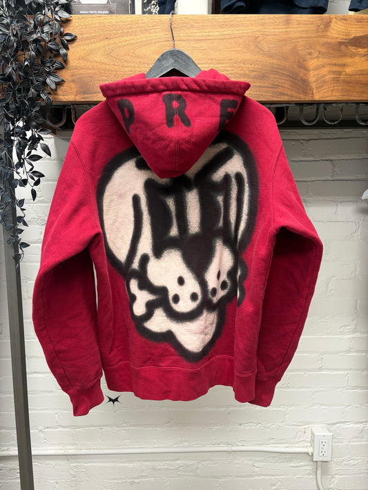 Supreme x Chito Airbrushed Graphic Red Zip-Up Hoodie