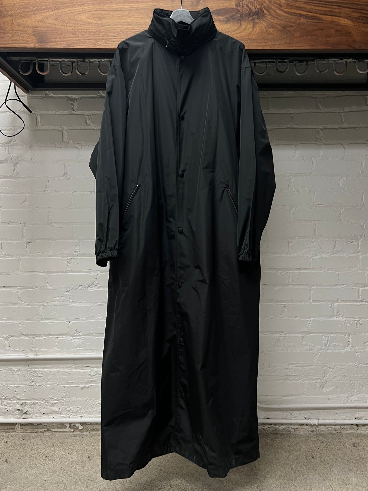 Balenciaga Spell-Out Logo Trench Shell Rain Coat