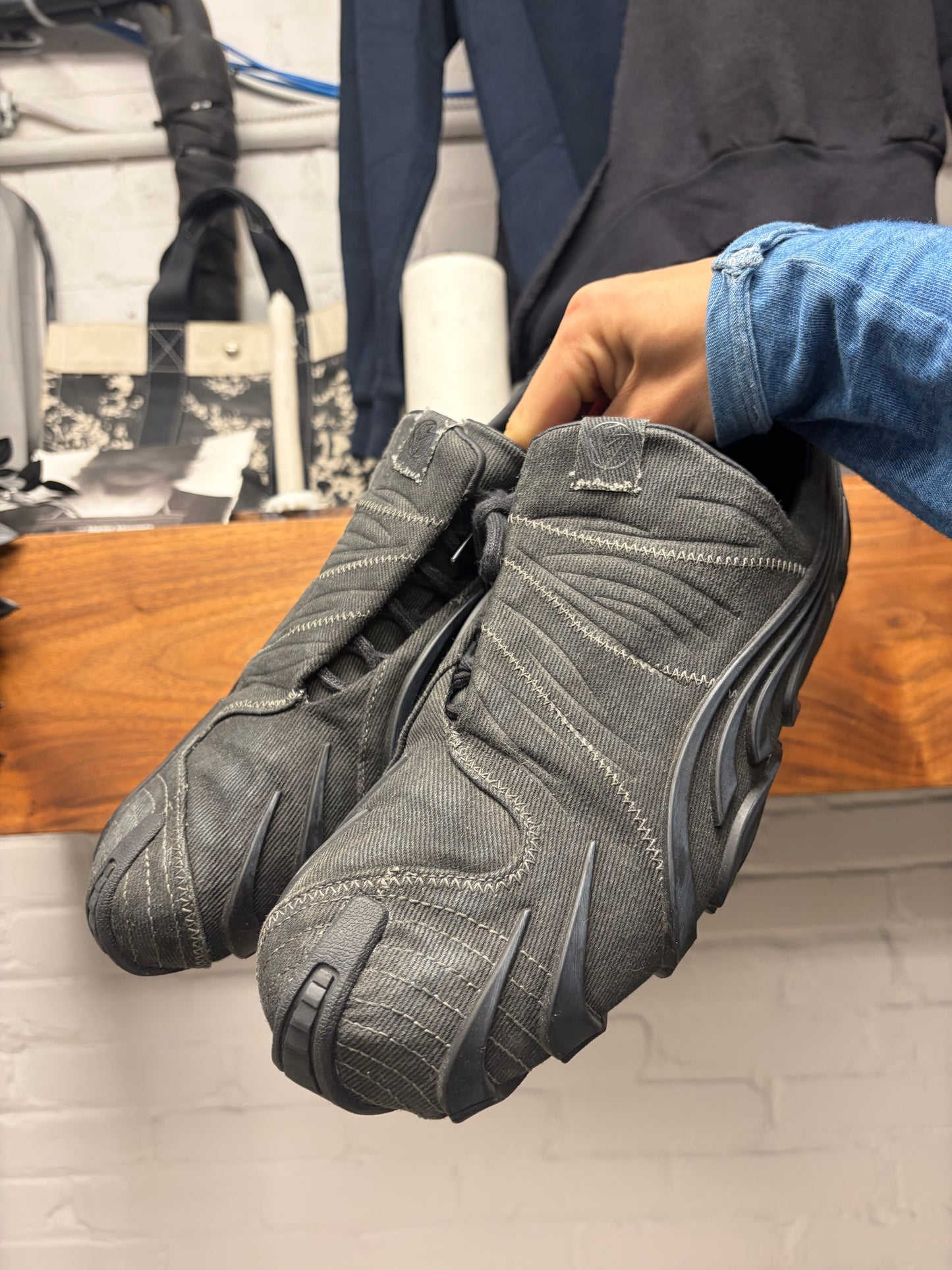 No Faith Studios x Puma ‘Talon’ Flat Medium Grey Low Top Sneakers