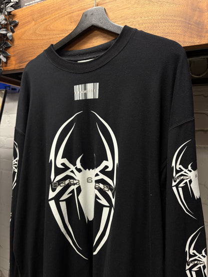 Vetements ‘Spider Print’ Black/White Long Sleeve Shirt