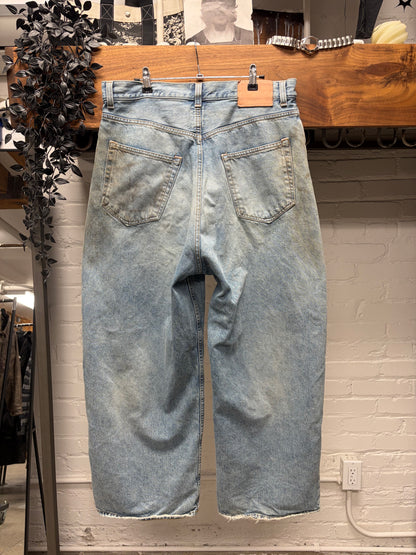 Acne Studios ‘Super Baggy’ Blue Paint Splatter Denim