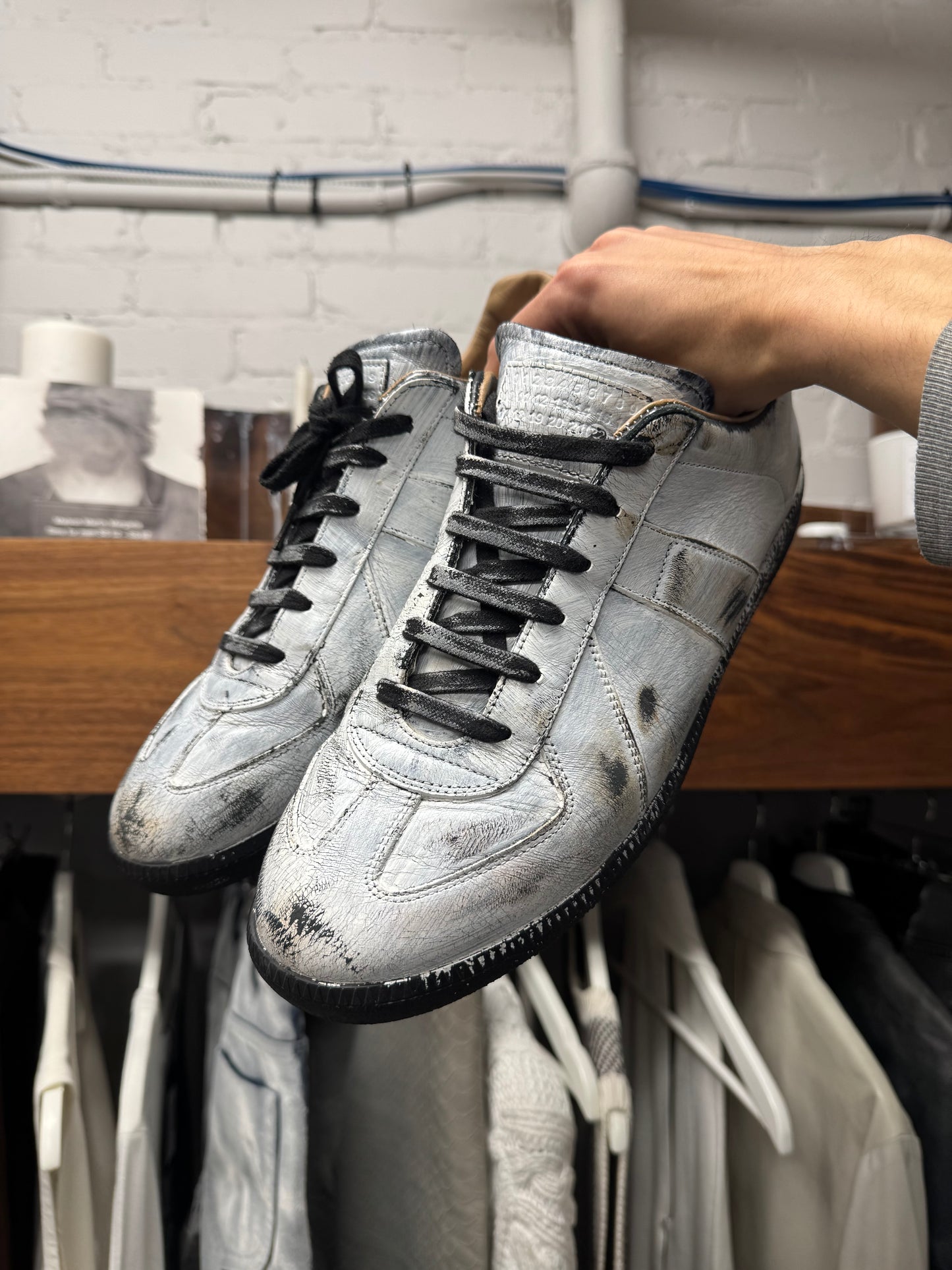 Maison Margiela Paint ‘G.A.T’ Low Top Sneakers