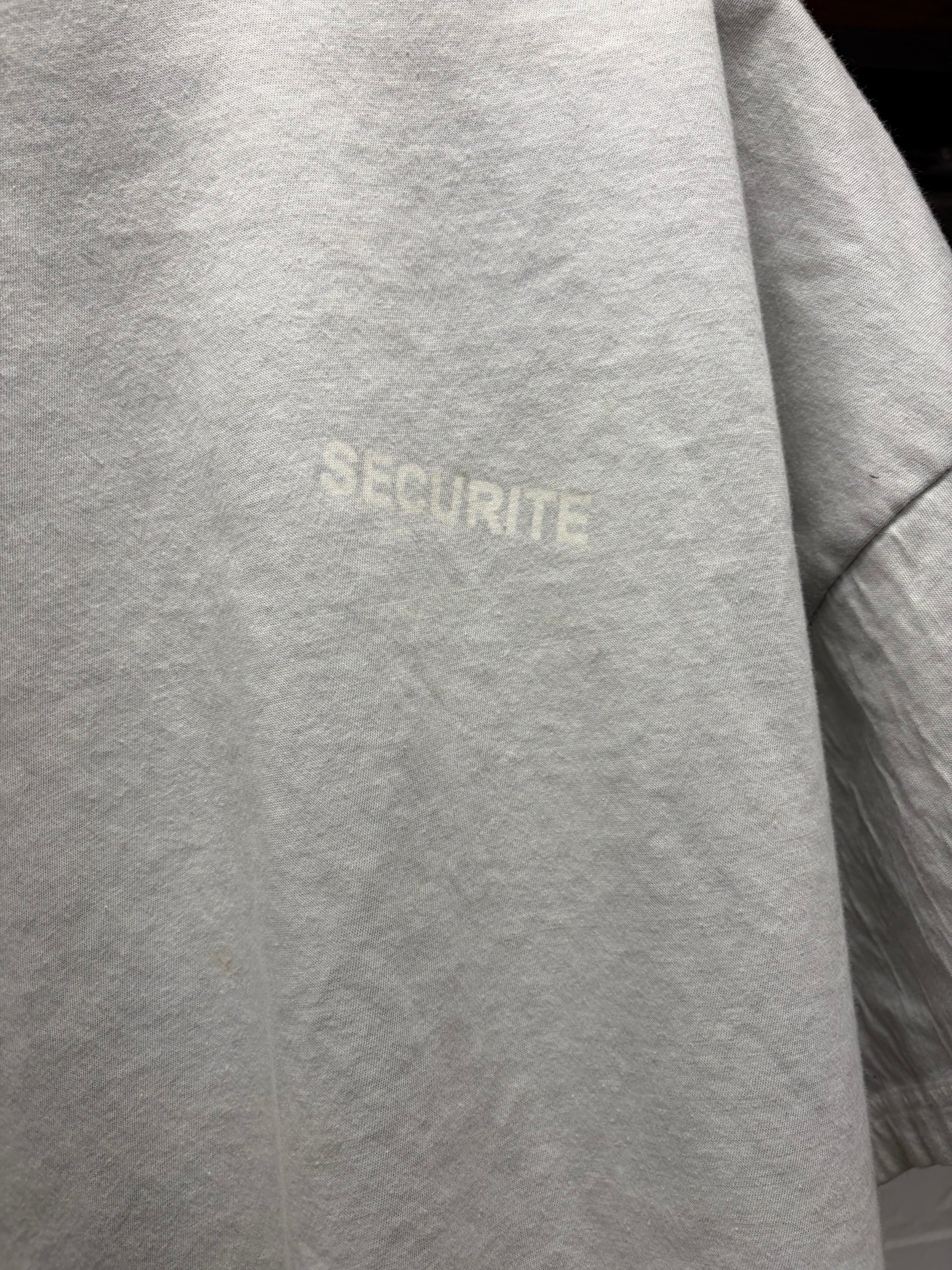 SS2017 Vetements Double Layered ‘Securite’ White/Black Short Sleeve Shirt