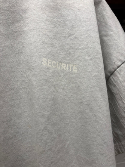 SS2017 Vetements Double Layered ‘Securite’ White/Black Short Sleeve Shirt