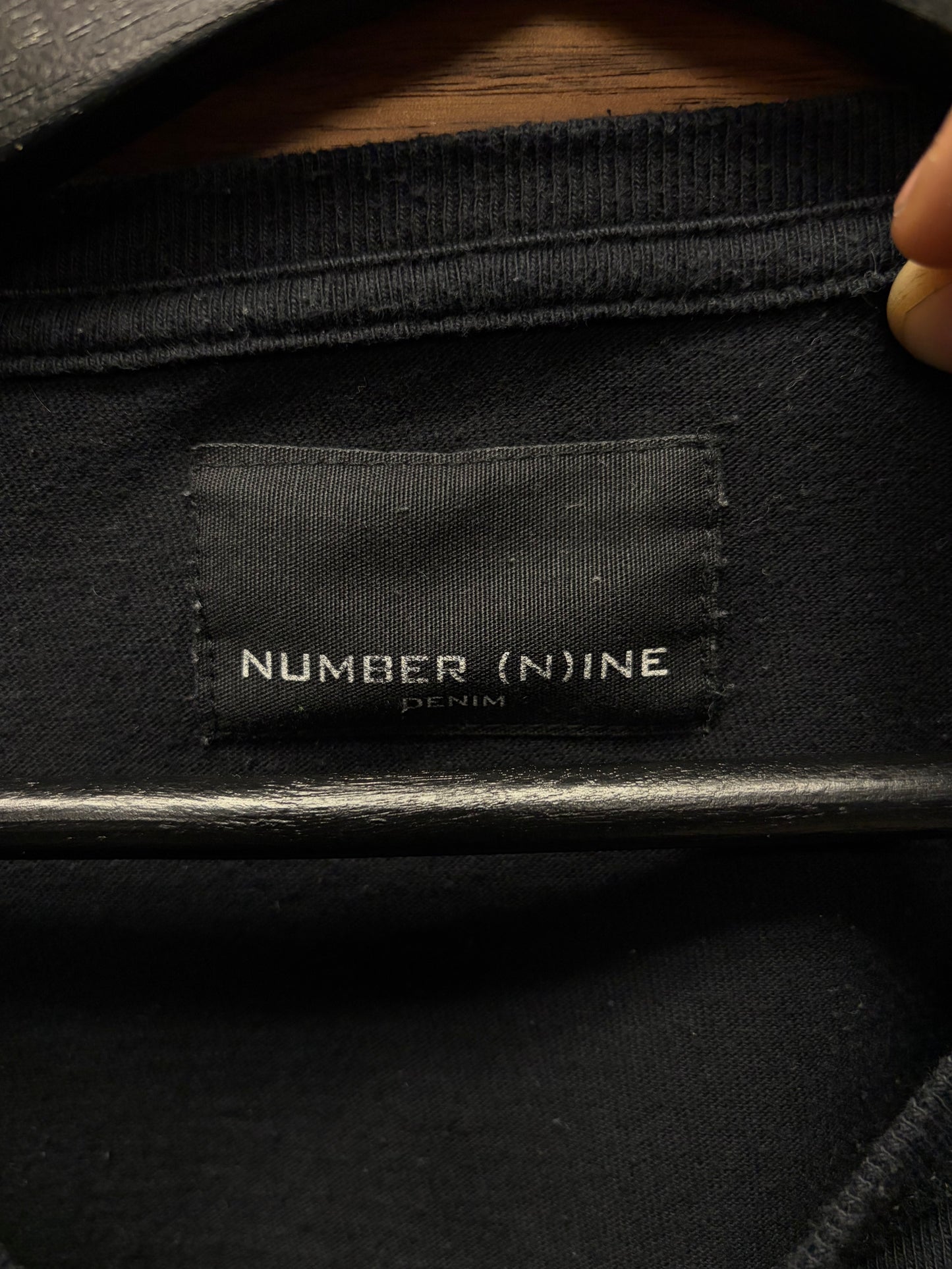 Number (N)ine Script Logo Black T-Shirt