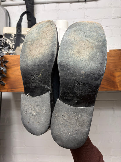 Toga Virilis ‘Western Inspired’ Blue Suede Square Toe Loafers