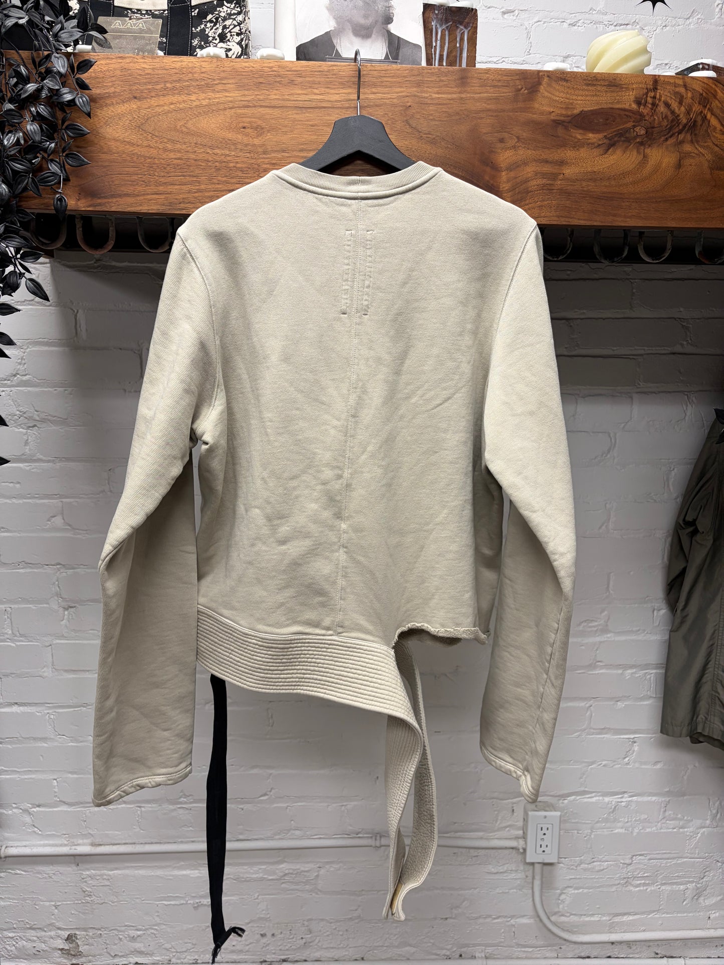 Rick Owens DRKSHDW ‘Creatch Strap’ Pearl Cotton Sweatshirt