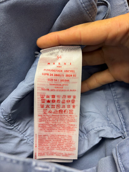Marni ‘French Workwear Blue’ Wide Leg Straight Cut Denim