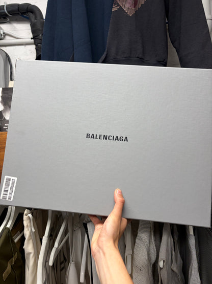 Balenciaga ‘Bulldozer’ Black Leather Platform Sole Combat Boots