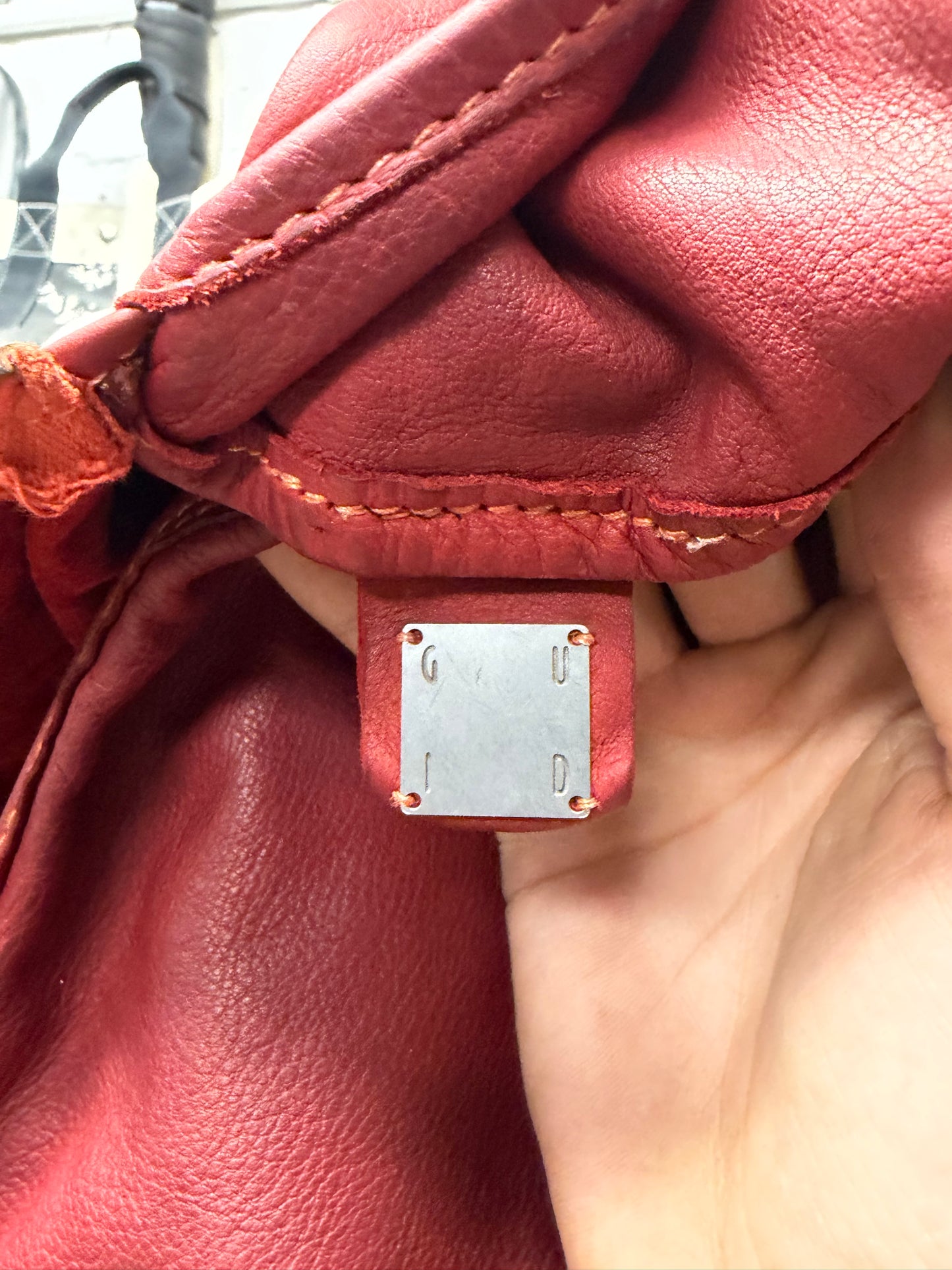 Guidi Custom Order ‘Object Dyed’ Oxblood Red Horse Leather Crossbody Sling Bag