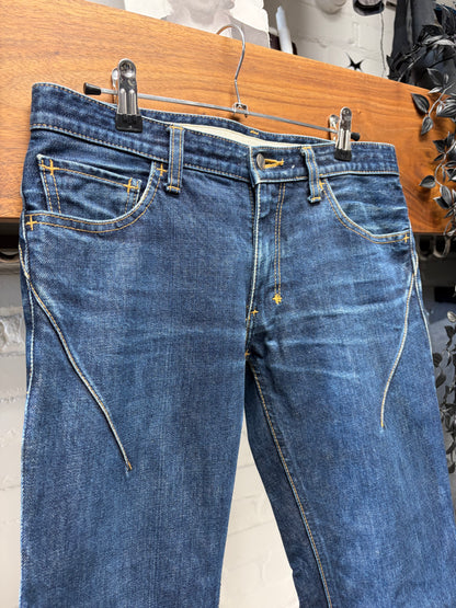 Number (N)ine Darted Blue Skinny Jeans