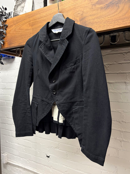 2007 Comme Des Garcons Garcons Black Cropped Length Blazer