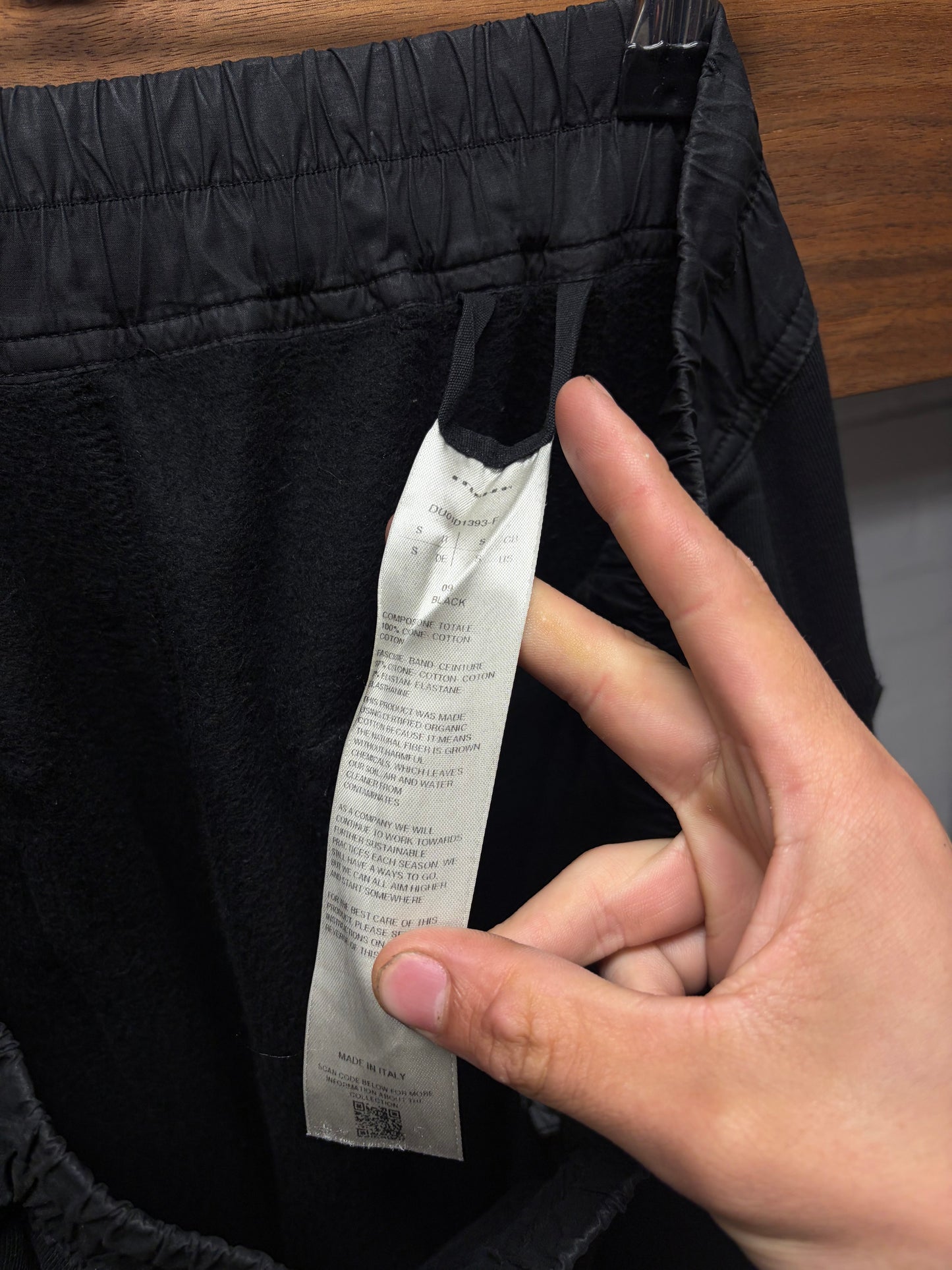 Rick Owens ‘Pusher’ Wide Leg Cotton ‘Button Snap’ Sweatpants