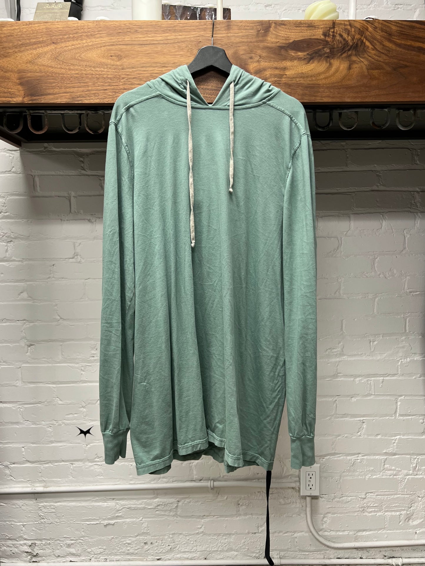 Rick Owens DRKSHDW ‘Aqua’ Blue Pullover Hoodie
