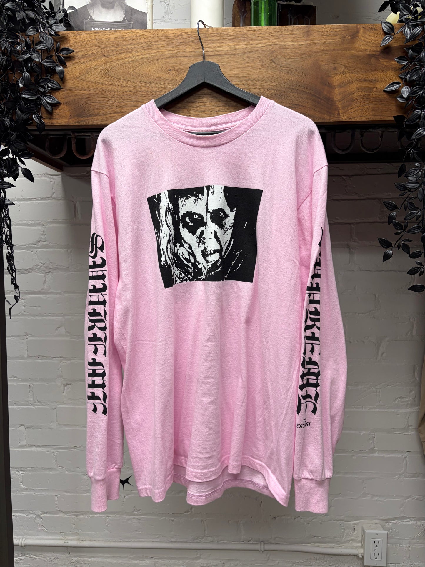 AW2025 Supreme ‘The Exorcist’ Pink/Black Long Sleeve T-Shirt