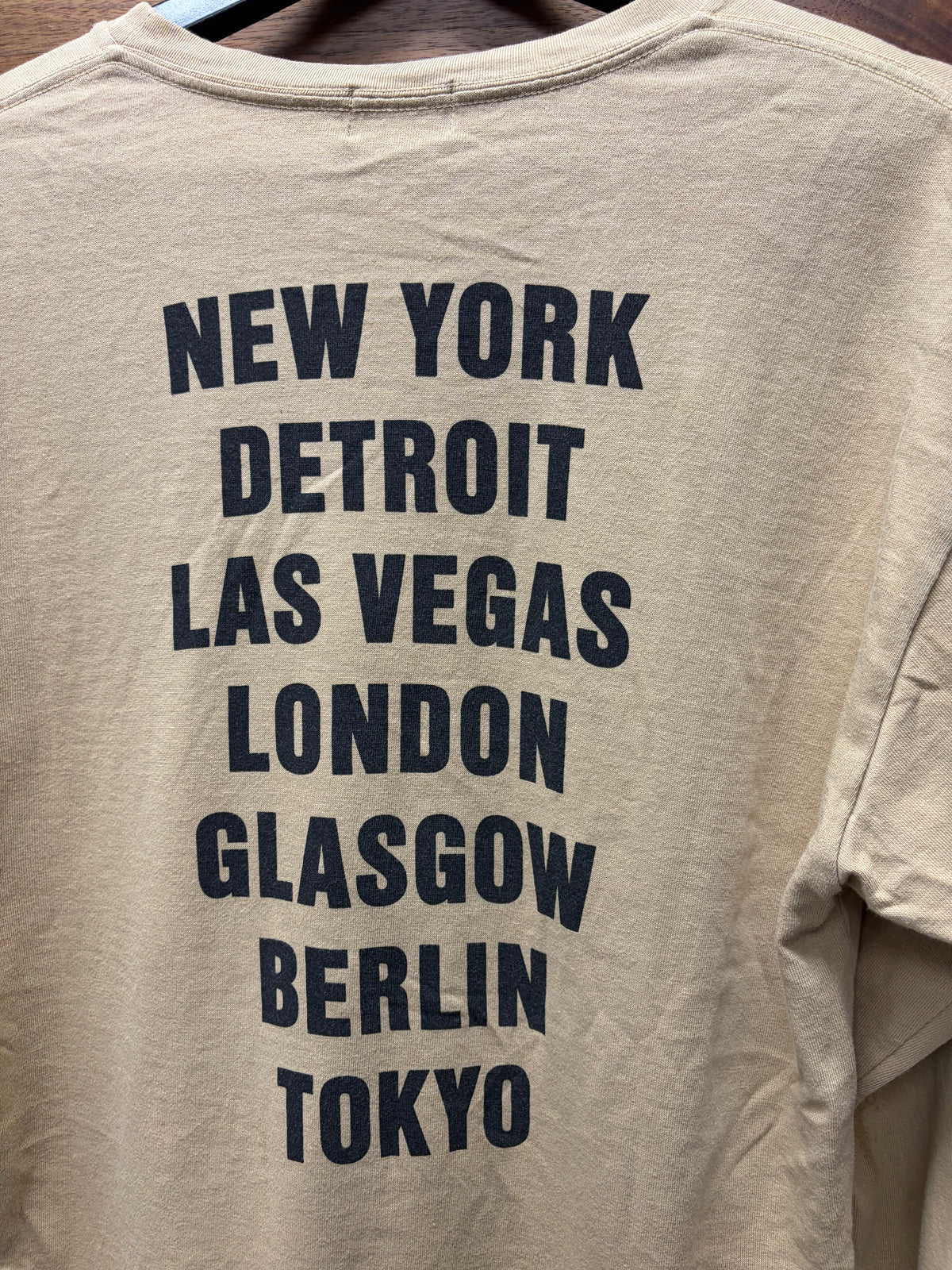 Hysteric Glamour ‘World Tour’ Brown/Black Long Sleeve T-Shirt