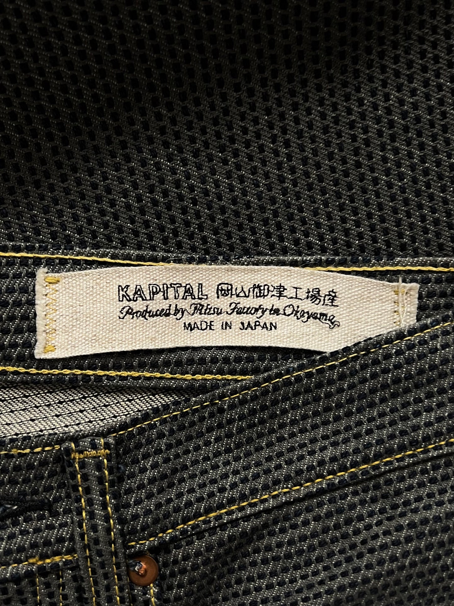 Kapital Century Slim Cut Sea Foam Green Denim